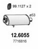 FIAT 7716816 Middle Silencer